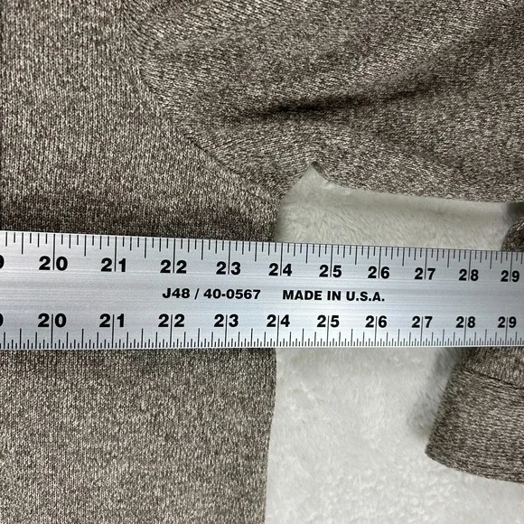 NWT Eddie Bauer Sweater Fleece Shirt Jacket Mens L Turkish Coffee Outdoor Logo - Picture 7 of 9